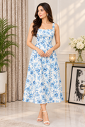 Classic Contrast Collar Dress
